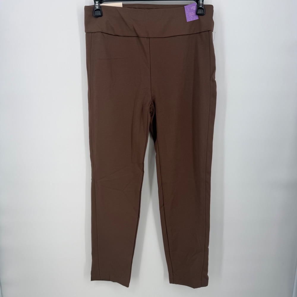 Dear Scarlett‎ Its Magic Skinny Pants Brown High Rise Stretch Trousers XL NWT